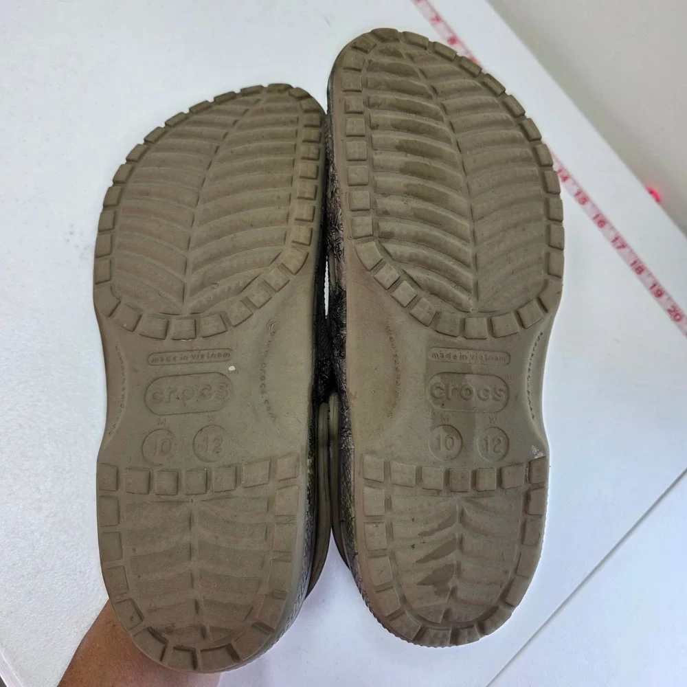 Crocs Classic Clog Realtree Xtra Camo Mens 10 Womens 12 Brown Khaki 15581